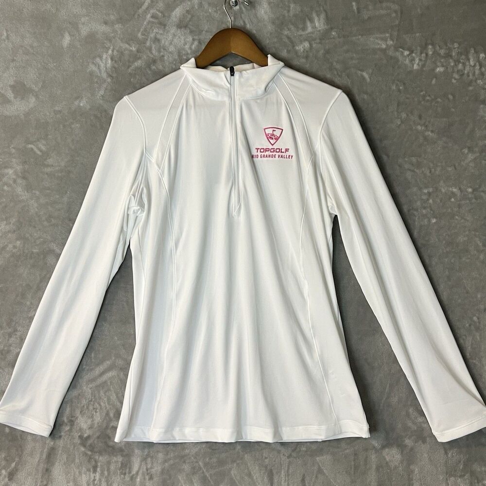 Cutter & Buck DryTec White Pullover Top Golf Women’s Large NWT Golf Athletic